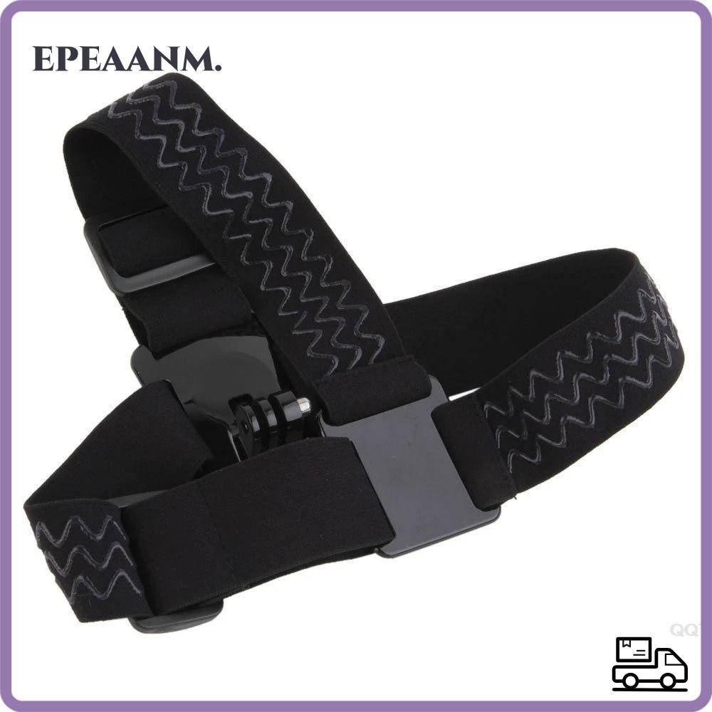 EPEAA เข็มขัดแบบคาดศีรษะกล้อง, Anti-slip Soft Head Strap Mount, Wave Line Camera Head Band อุปกรณ์เส