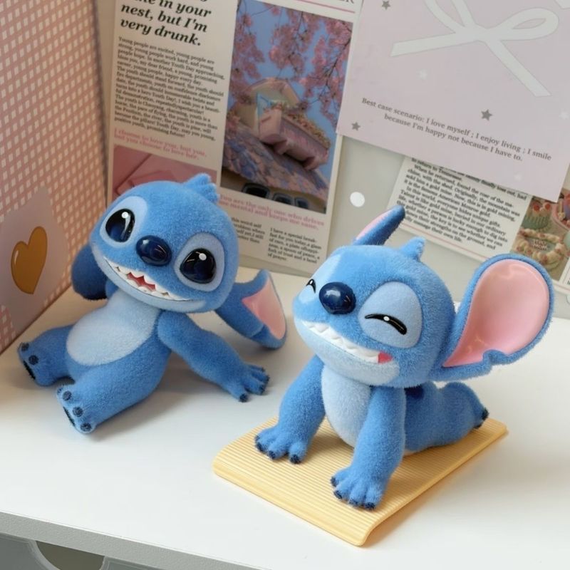 TOPTOY Disney Stitch Vitality Yoga Stitch Flocking เครื่องประดับรูปของขวัญอุปกรณ์ต่อพ่วง