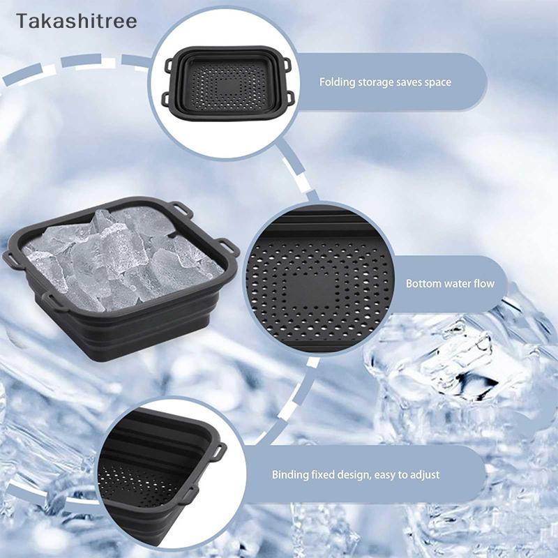 (Takashitree) Arctic Ice Shower Ice Bath Water Chiller, Rapid Cooling Portable Ice Bath, Silicone Ic