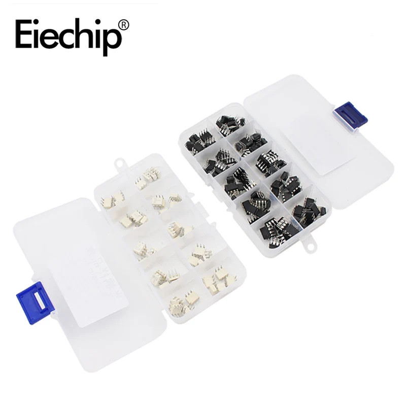 50pcs 100pcs วงจรรวม diy ชุดอิเล็กทรอนิกส์ adopts DIP IC NE555 UC3842 24C08 และ Optocoupler 4N25 4N3