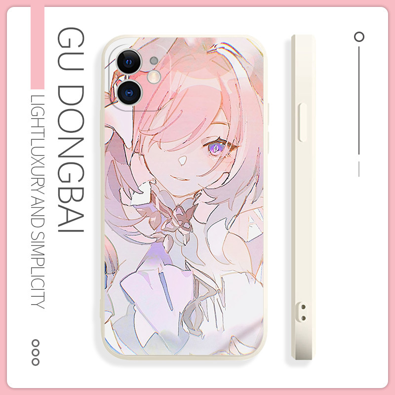 เคส Honkai Elysia iPhone 17 16 iPhone 15 14 13 12 11 Plus Pro Max X XR XS SE 7 6 TPU Clear Case