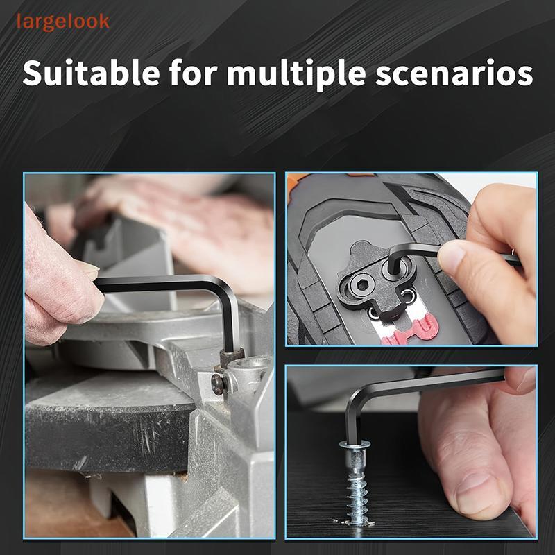 [largelook] 1 ชุด Allen Key Set Allen Hex ประแจไขควงชุด Sleev Universal Torque Long Metric สําหรับรถ