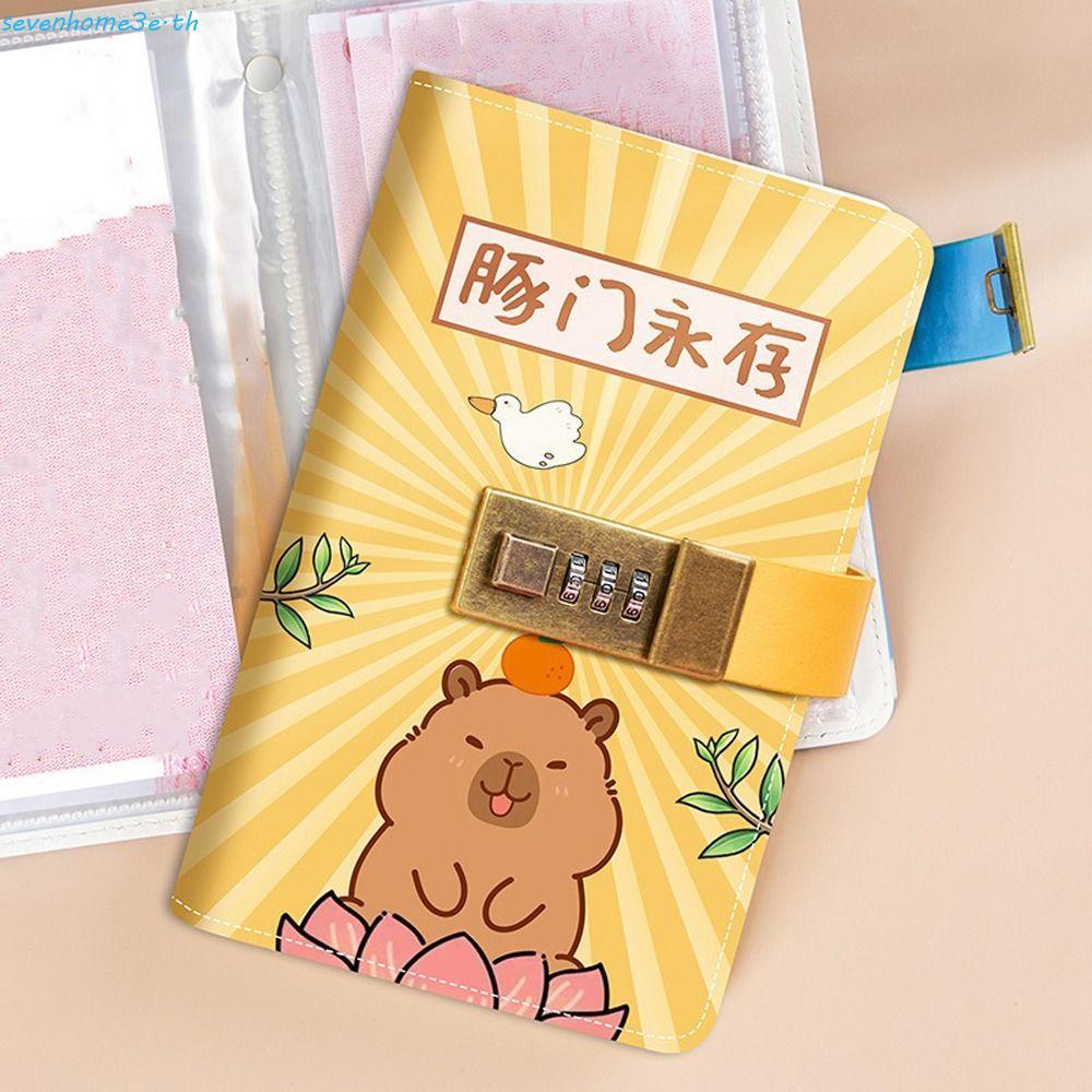 SEVENHOME3E 100 ซองท้าทาย, Capybara Panda กันน้ําเงินท้าทาย, Budget Planner Mini Binder ความจุขนาดให