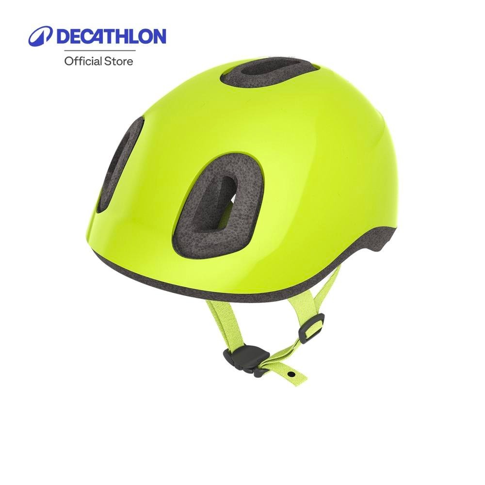 Decathlon Baby Cycling Helmet 500 - Neon หมวกกันน็อคจักรยานสำหรับเด็ก รุ่น 500 - สีเหลือง