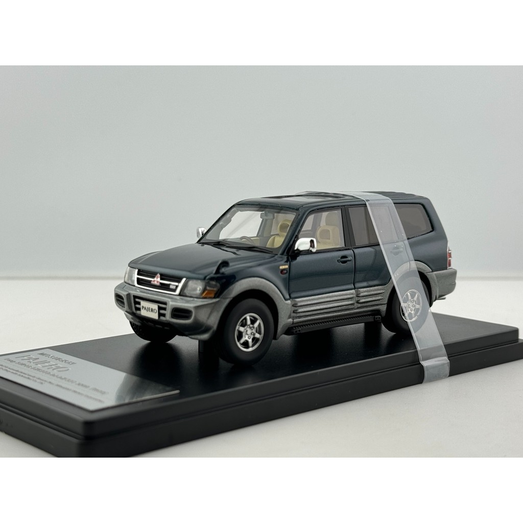 Hi-Story 1/43 MITSUBISHI PAJERO DI MITSUBISHI PAJERO (Long SUPER EXCEED DI-DIESEL3200 (1999) รถเรซิ่