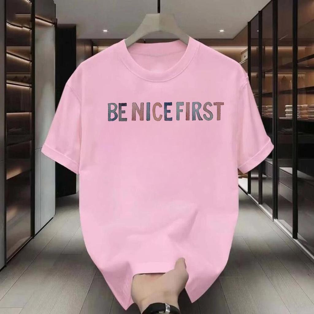 เสื้อยืดสรีน เสื้อยืด คอกลม ใส่สบาย ลายสกรีนตัวเลขตัวอักษร ลายคมชัด เหมาะสำหรับทุกเพศทุกวัย BP001-T0210