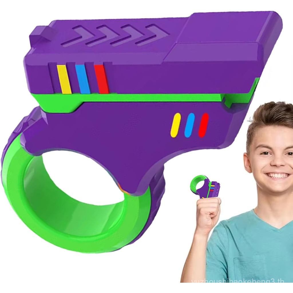 Fidget Gun Fidget Toy Gun Fidget Slider, 3D Printed Enhanced Feel Stress Relief Relax EDC Gyro Finge