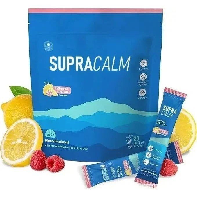 2PCS Nello Supercalm – Calming Drink Mix with KSM-66 Ashwagandha, Vitamin D3, Magnesium & L-Theanine