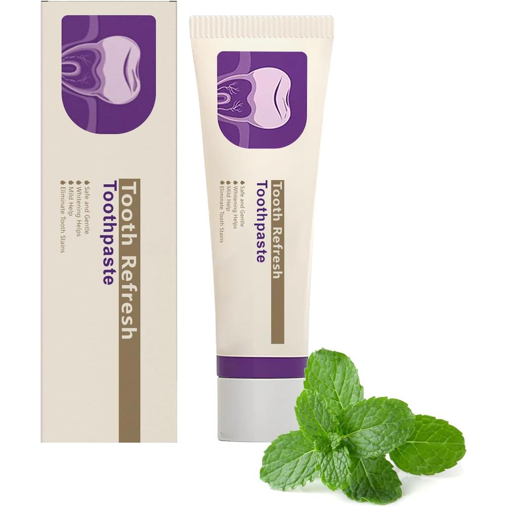 Nature Tooth Refresh Toothpaste, Hydroxyapatite Toothpaste, Enamel Protection and Tooth Strengthenin