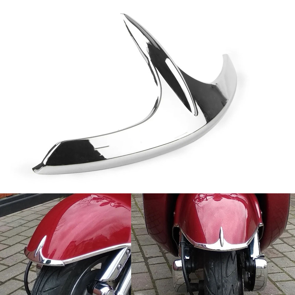 รถจักรยานยนต์ Chrome ด้านหน้า Fender Fairing Tip สําหรับ Honda Honda Goldwing GL1800 2001-2017 Goldw