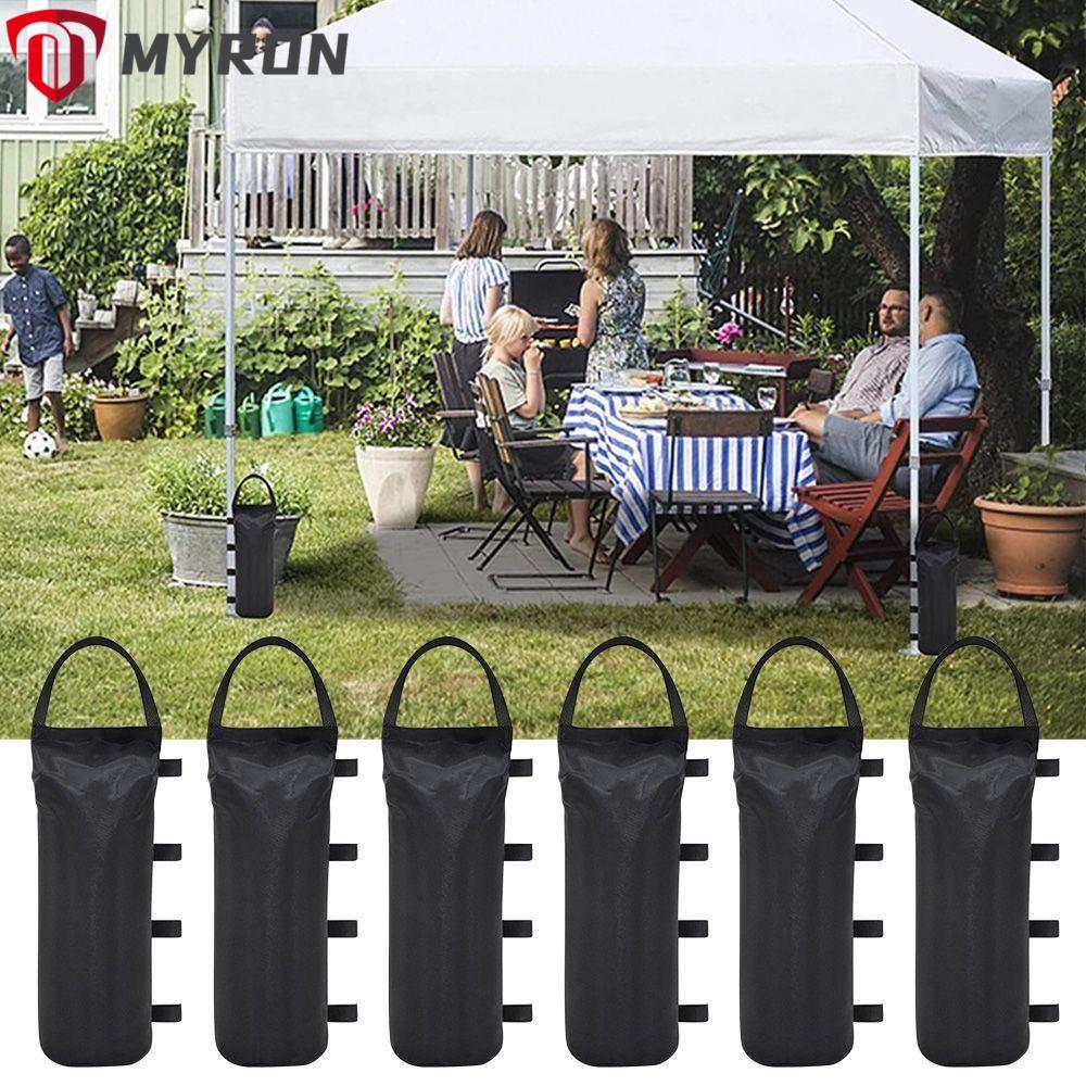 MYRON โครงหลังคากลางสวน ขาเท้าแบบพกพา โครงหลังคาดึงออกได้ สีดำสำหรับหลบแดดกลางแจ้ง