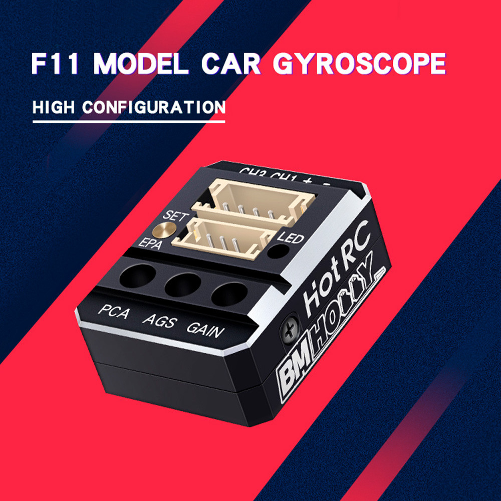 Hotrc Rc Car Gyroscope เหมาะสําหรับรีโมทคอนโทรลรุ่น Rc, รถแรลลี่, รถระดับ, รถดริฟท์, เรือควบคุมระยะไกล