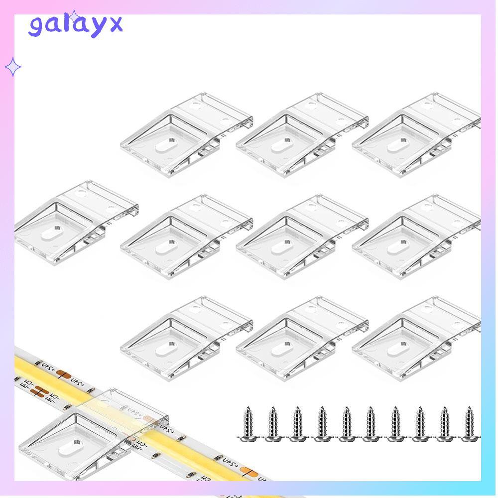GALAYX คลิปพร้อมสกรู, สายไฟหัวเข็มขัด WS2812B WS2811 10 มม.PCB LED Light Strip คลิป, คุณภาพสูง FCOB 