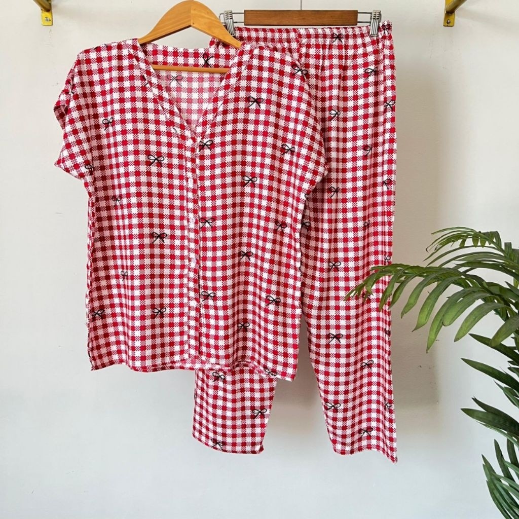ชําระเงินปลายทาง HITS BUTTON PAJAMAS BUSUI BUTTON PAJAMAS | RAYON Pajamas | HOMEWEAR HOMEWEAR