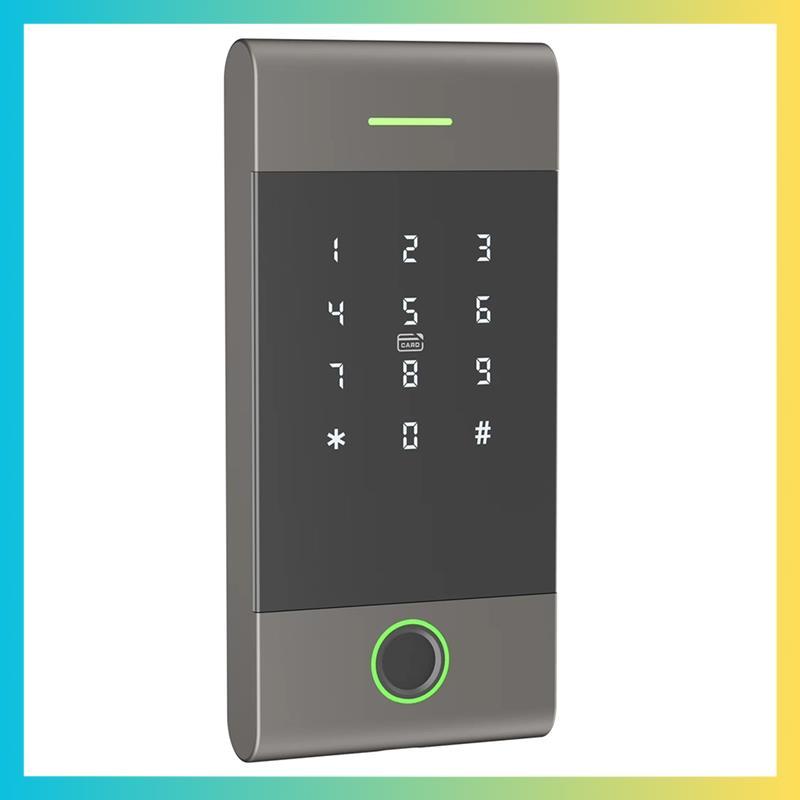 TTLOCK ล็อคประตู TTLock APP รีโมทคอนโทรลโลหะรองรับลายนิ้วมือการ์ดรหัสผ่าน App สีดํา