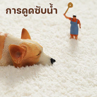 COD พรมประตู 40×60 ซม วัสดุแคชเมียร์เลียนแบบ รูปแบบแมว กันลื่น นุ่มและสบาย พรมปูพื้นห้องน้ำ การดูดซับน้ำ