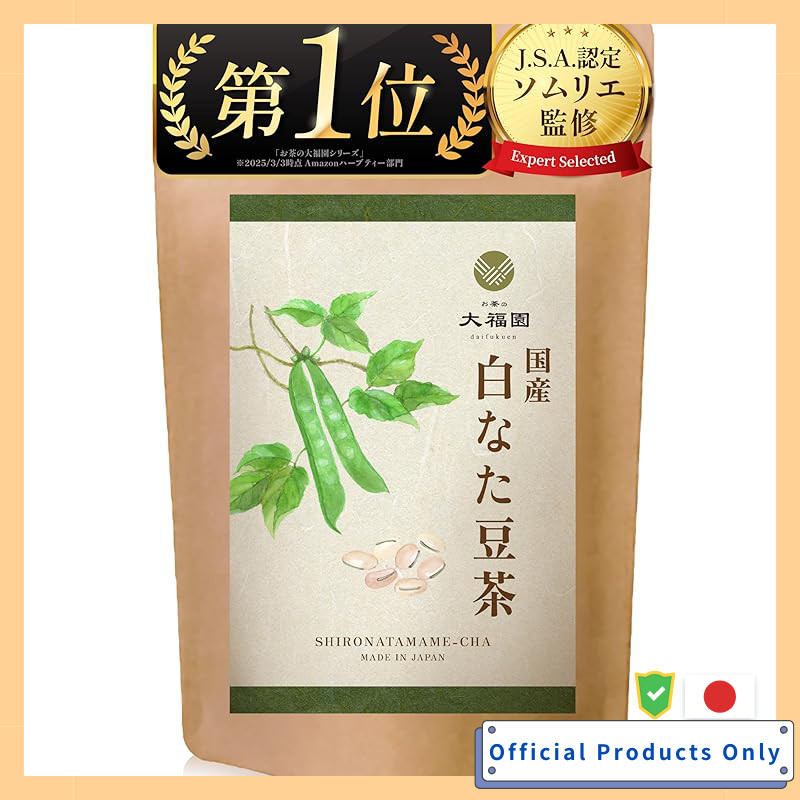 Ocha no Daifuku-en Nata Bean Tea  Additive-Free White Nata Bean Tea Tea Bags Nata Mame Tea 30 Bags (