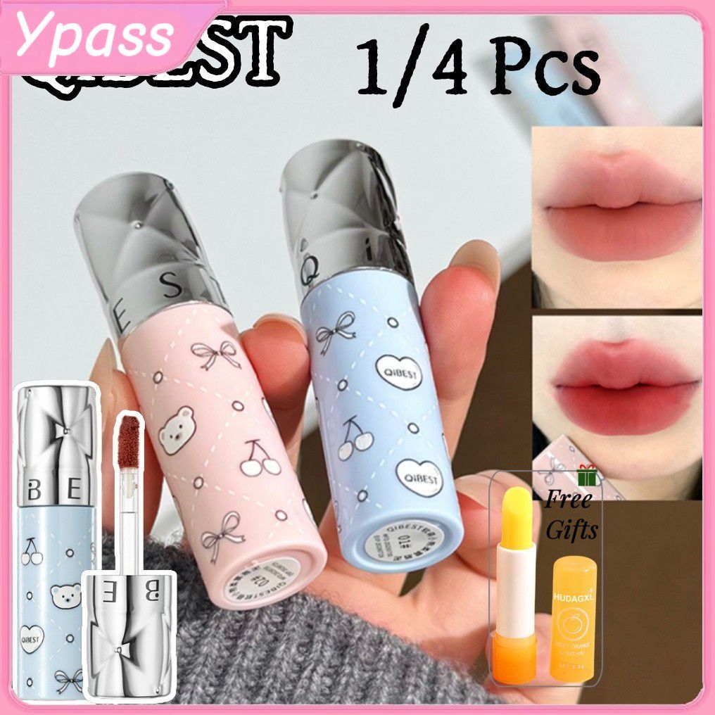 CYREAL 【COD】ลิปสติก Qibest ลิปสติกเนื้อแมทท์ 1/4 ชิ้น ...
