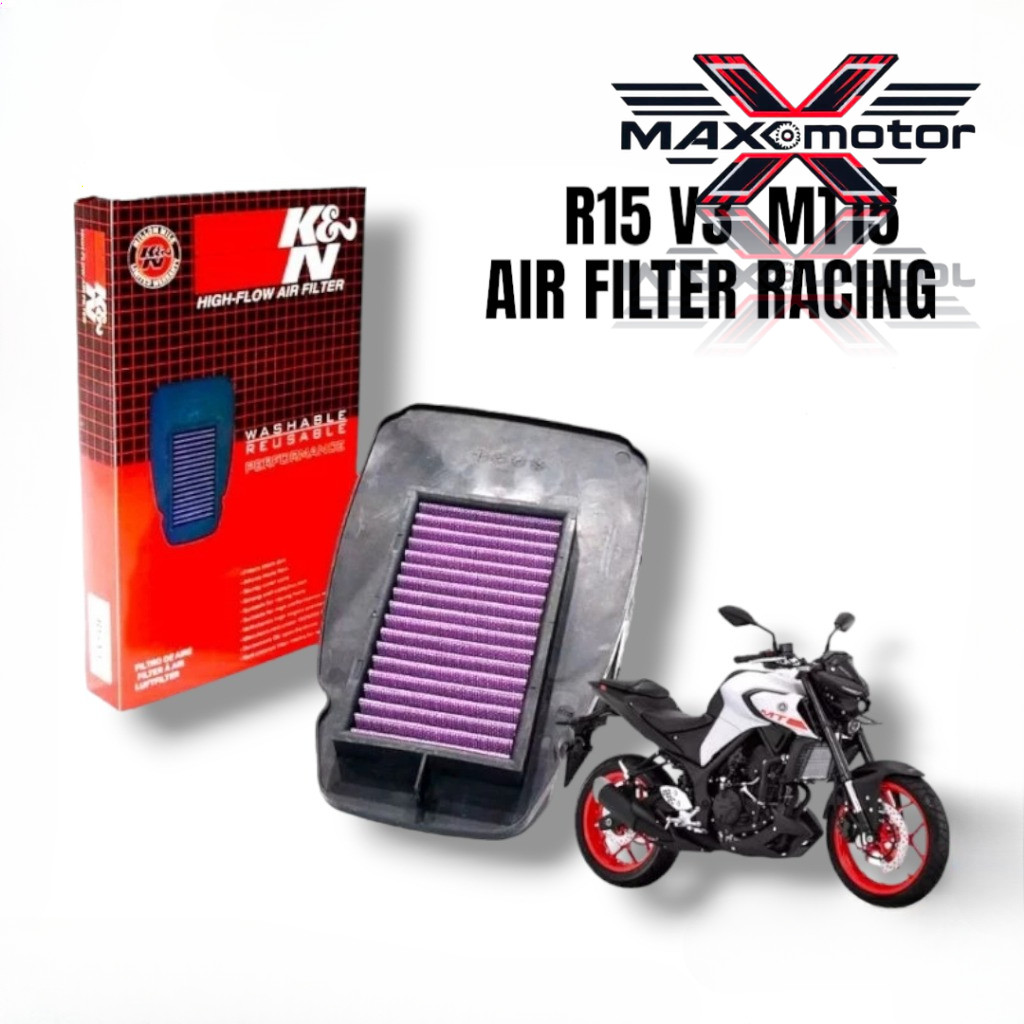K&N R15 V3 MT15 R15V3 RACING กรองอากาศ AIR CLEANER ASSY ไหลสูง
