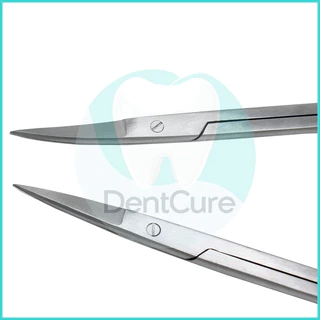 Stainless Steel Scissors Dental Scissors Straight/Curved Tip 11.5cm Forceps Dentist Tools Dentistry Instrument
