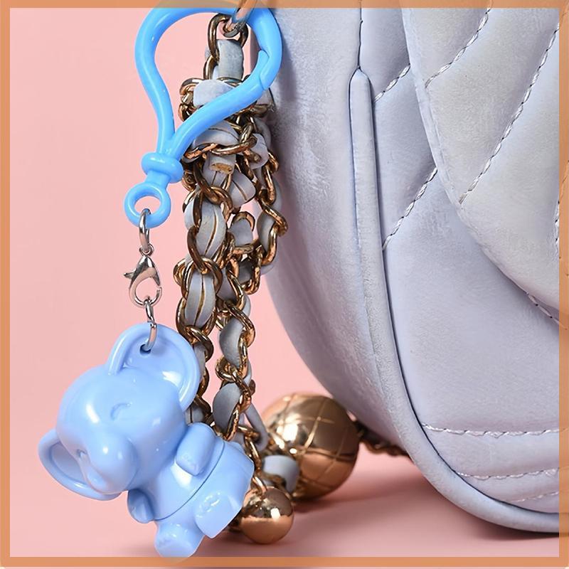 [Further] แปรงแต่งหน้าซิลิโคนรูปช้างพวงกุญแจจี้แฟชั่นแปรงแต่งหน้าน่ารักลิปโคลน Halo Dye Brush แปรงคอ