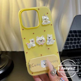 Realme C75X C67 C65 C63 C61 C55 C53 C35 C30 C25Y C21 C20 C15 8i 5i หมายเหตุ 60 50 ใหม่ 2 ใน 1 3D ลูกสุนัขเคสโทรศัพท์ซิลิคอนปกอ่อน