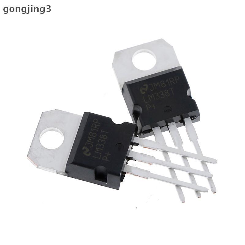 Gongjing3 10 ชิ้น LM338T LM338 ตัวควบคุมแรงดันไฟฟ้า 1.2V ถึง 32V 5A TO-220 th