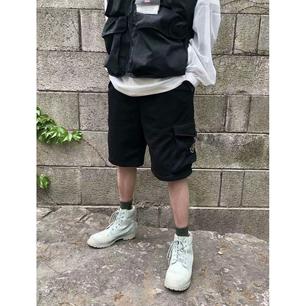 STONE ISLAND กางเกงขาสั้น Basis เกาะหิน