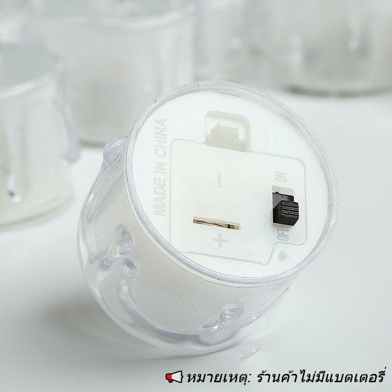 3 ชิ้น🔥 โคมไฟเทียน LED เทียนไฟฟ้า เทียนจำลอง ไฟ ใช้งานได้เสมือนเทียนจริง แต่ปลอดภัย ไม่ร้อน ไม่อันตราย โรแมน ตกแต่งบ้าน ขอแต่งงาน วันเกิด ตกแต่งฉาก ThaiJOY - รูปที่ 6