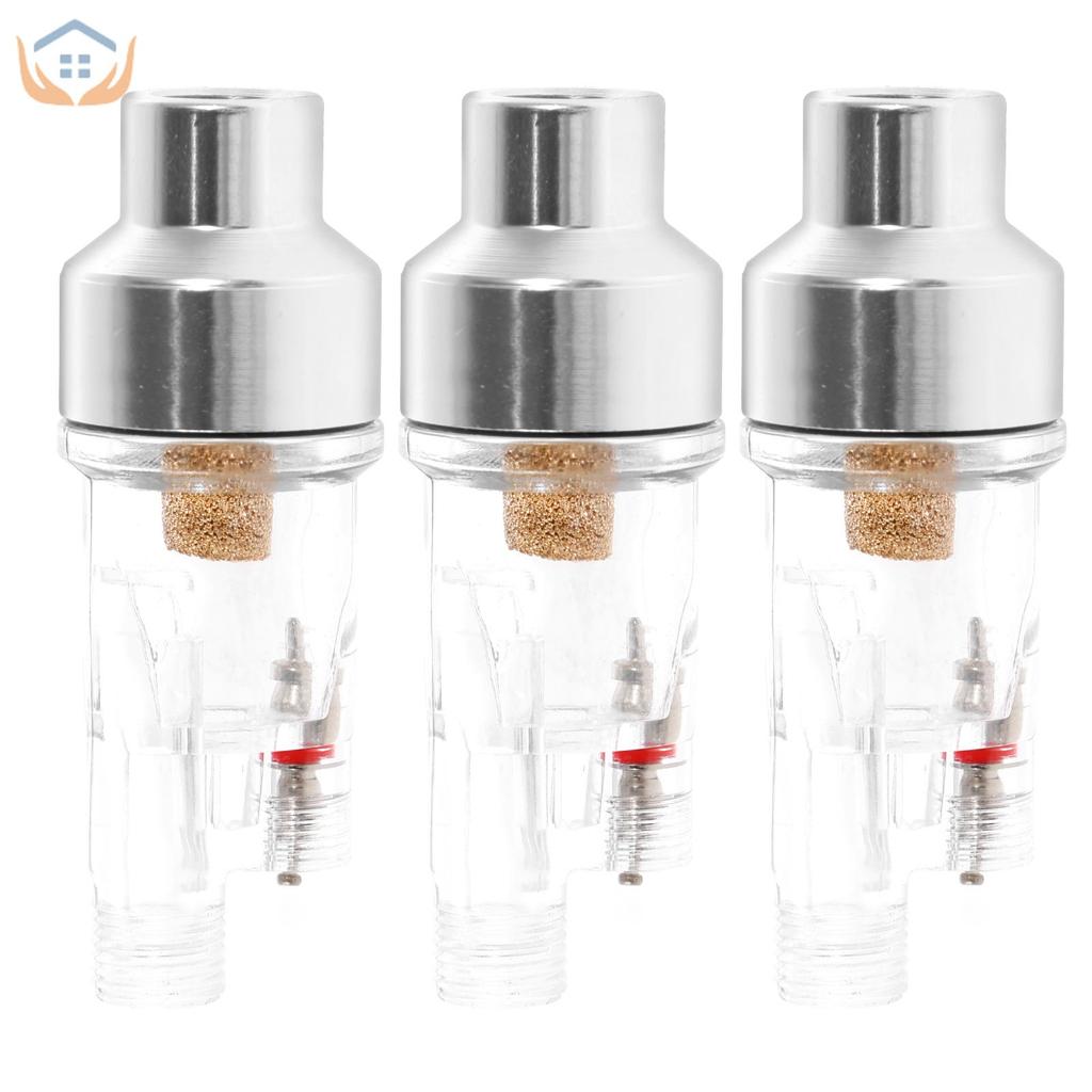 3 ชิ้น Airbrush Water Separator Airbrush Air Filter 1/8 นิ้วสําหรับ Iwata สําหรับ Devilbiss สําหรับ 