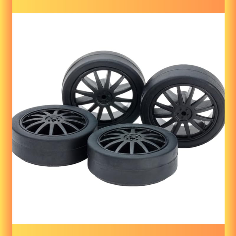 TAMIYA Mini 4WD Upgrade Parts No. 534 Low Friction Small Diameter Low Height Tires (26mm) & Carbon R