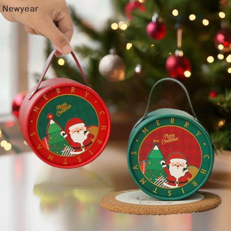 [VJW] 2025 กล่องคริสต์มาสใหม่กล่องของขวัญคริสต์มาสอีฟ กล่องบรรจุภัณฑ์ผลไม้คริสต์มาส กล่องของขวัญคริส