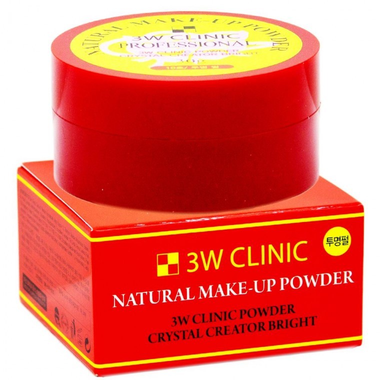 3W Clinic แป้งแต่งหน้าธรรมชาติไข่มุกใส 30g