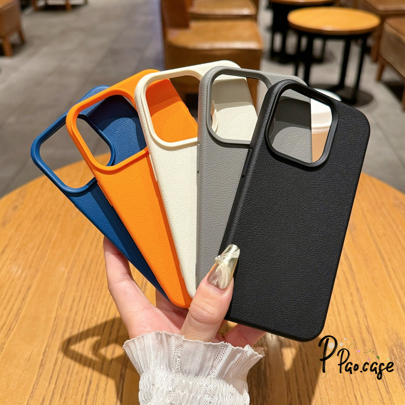 เหมาะสำหรับ IPhone 13 17 15 16 11 12 air 14 Pro Max XS XR X Max 7 8 Plusเคสโทรศัพท์ซิลิโคนเนื้อหนังสีทึบสีสันสดใสทันสมัย