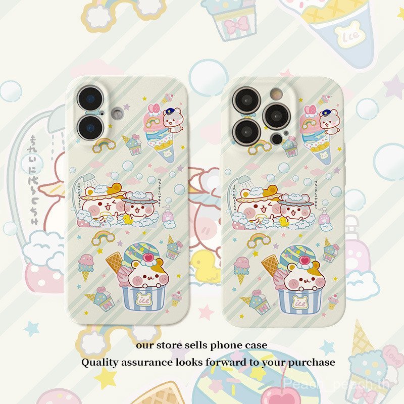 เคสโทรศัพท์โทรศัพท์ เหมาะสําหรับ iPhone Rainbow Hamster Film 2 in 1 เหมาะสําหรับ iPhone17/16promax เ