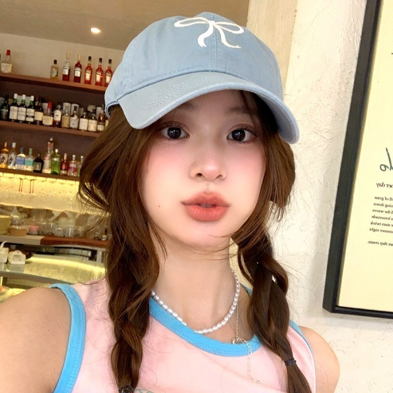 หมวกเบสบอล งานปักผีเสื้อ สไตล์เกาหลี ins มินิมอล หมวกแฟชั่น ส่งไวจากไทย - รูปที่ 2