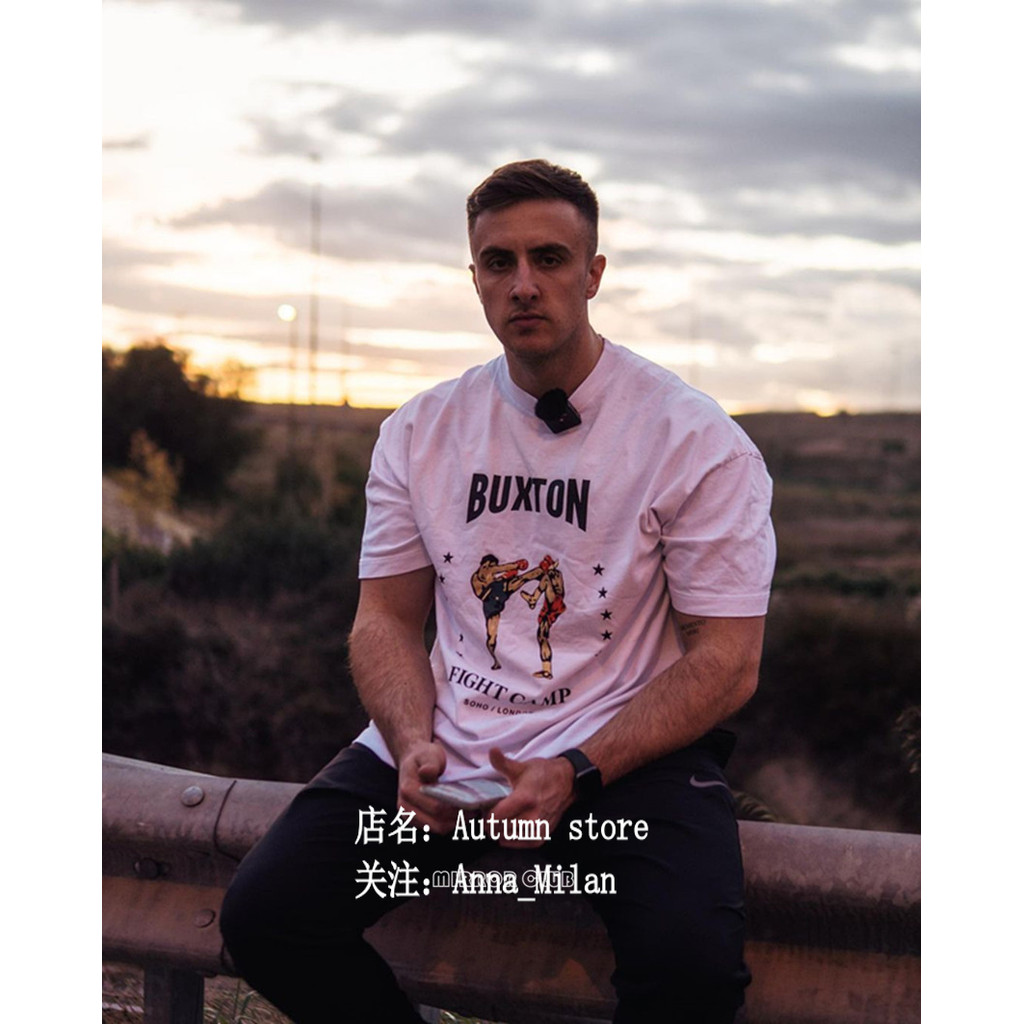 COLE BUXTON CB 23SS Fighting Club เสื้อยืดแขนสั้นสำหรับนักกีฬา ทรงสวมสบาย