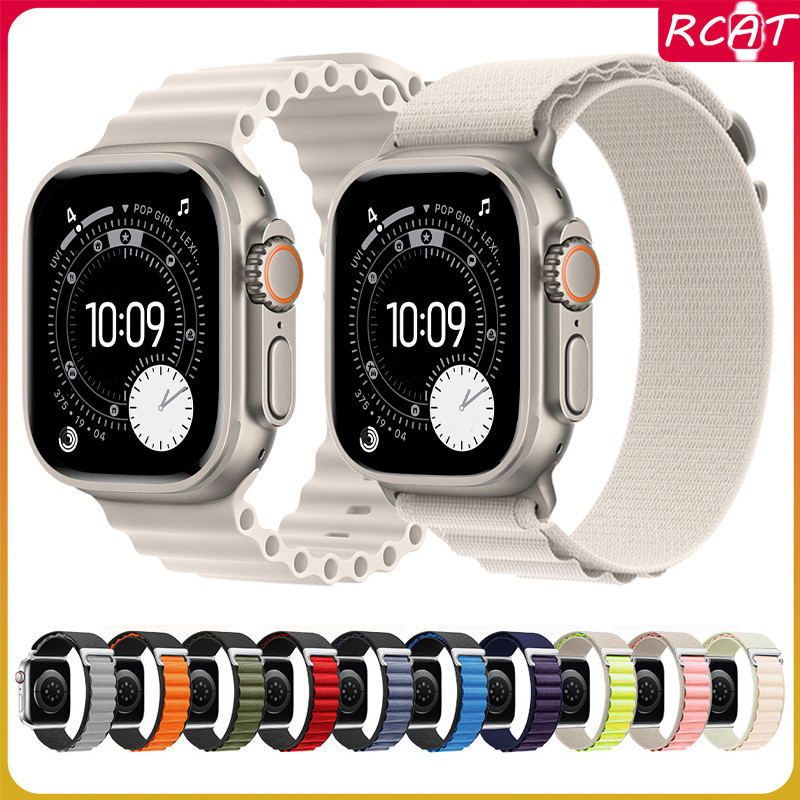 สายซิลิโคนกีฬาแม่เหล็ก for Apple Watch Ultra/SE 3 2 Iwatch Series 11 10 9 8 7 6 49มม 41มม 45มม 44มม 40มม 42มม 38มม 46มม