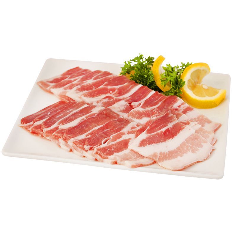 ท็อปส์หมูสามชั้นสไลซ์กระทะอนามัยแช่แข็ง 500ก Tops Frozen Hygienic Sliced Pork Belly 500g [0000048013239 ]