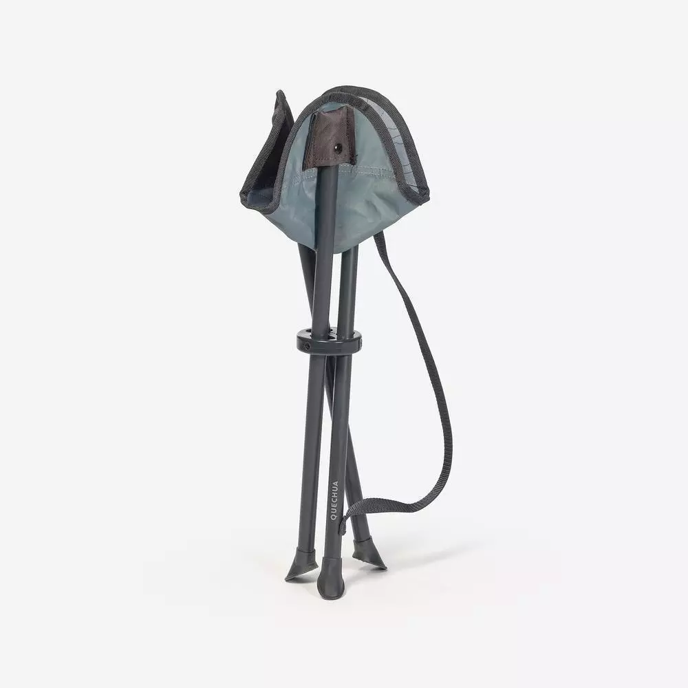Decathlon Camping Tripod เก้าอี้สามขาสำหรับตั้งแคมป์ - Grey thumbnail 3