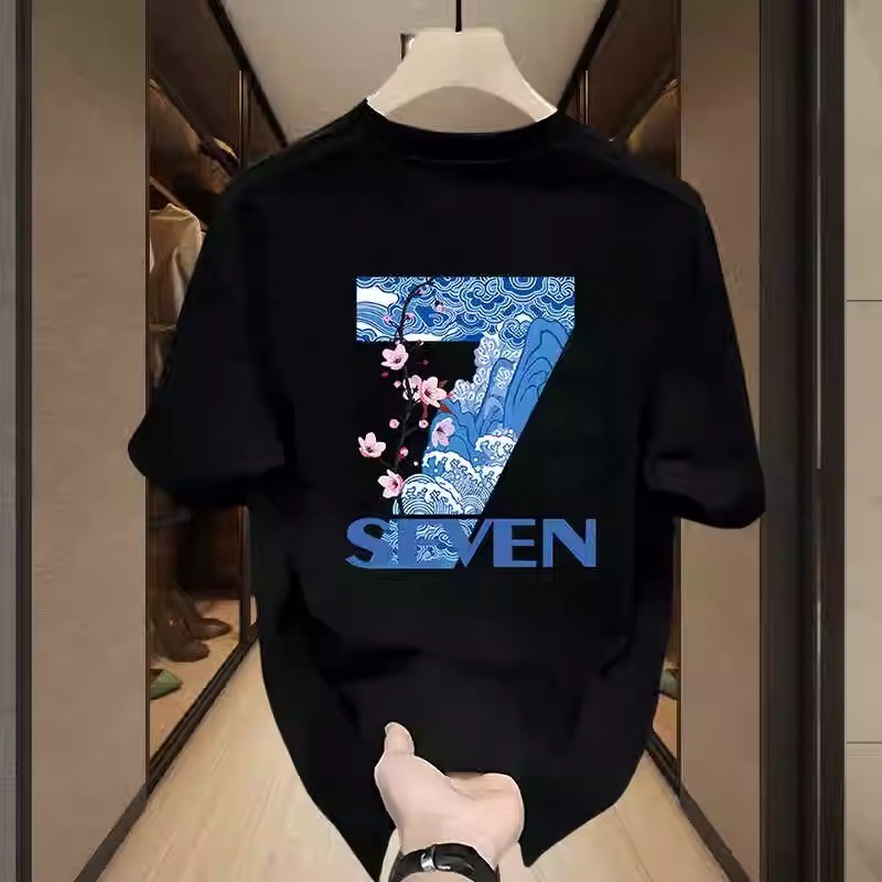 เสื้อยืด Unisex Nombor 7 Amerika - Cotton Premium & Desain Streetwear #Oversize ไม่จํากัดเพศ #OOTDMu