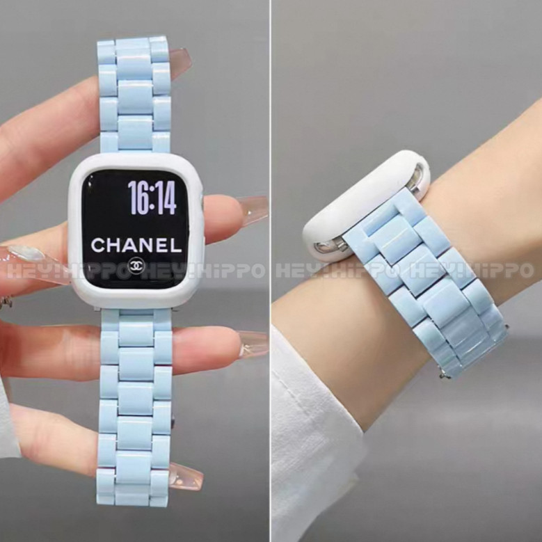 ชุดสายสีฟ้าอ่อนสําหรับ ฉันดู 49/46/45/44/42/41/40/38มมสายสีลูกกวาดสําหรับ ฉันดู 11/10/9/8/7/6/5/4/3/2/1