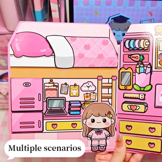 GeeToy สติกเกอร์เจลลี่การ์ตูนใช้ซ้ำได้ หนังสือบุซี่บุ๊คเรียนรู้พกพาได้ หนังสือกิจกรรมการศึกษา ของขวัญสำหรับเด็ก