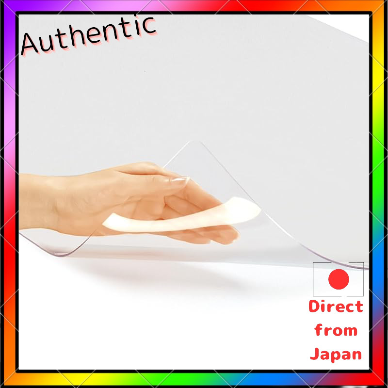 Plus Clear Desk Mat, Multiple Sizes, Glossy Surface, Ink-Resistant, 1.8mm Thick, Transparent, DM-107
