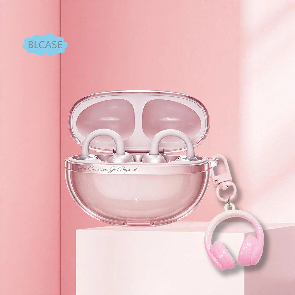 สําหรับ QCY MeloBuds N70 กรณี QCY N70 หูฟังที่มีสีสัน Clear ป้องกันปลอกกันกระแทกหูฟัง Soft Shell หูฟ