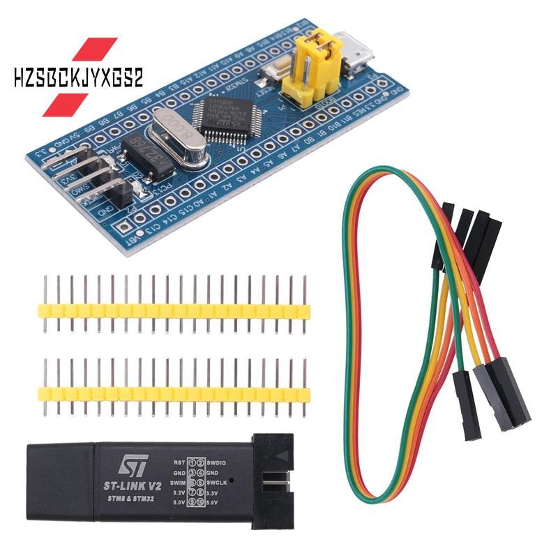 HzsbckjyxgsST-Link V2 การเขียนโปรแกรมหน่วย Emulator Downloader + 40Pin STM32F103C6T6 ARM STM32 SWD ร