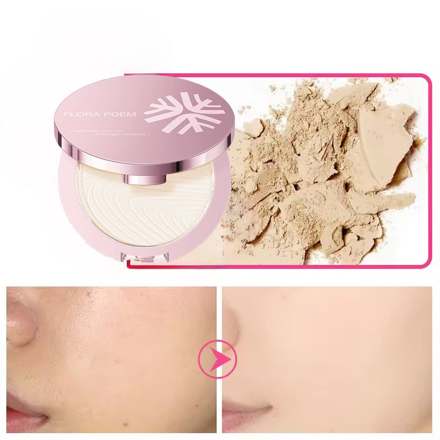 New Long-Lasting Matte Setting Powder Oil Absorbing Compact Powder with Silky Texture