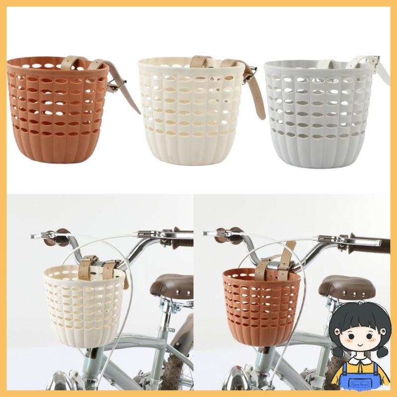 Bang Kids Bikes ตะกร้าพร้อมสายรัด Fastens แฮนด์จักรยานด้านหน้า ตะกร้ากันน้ํา