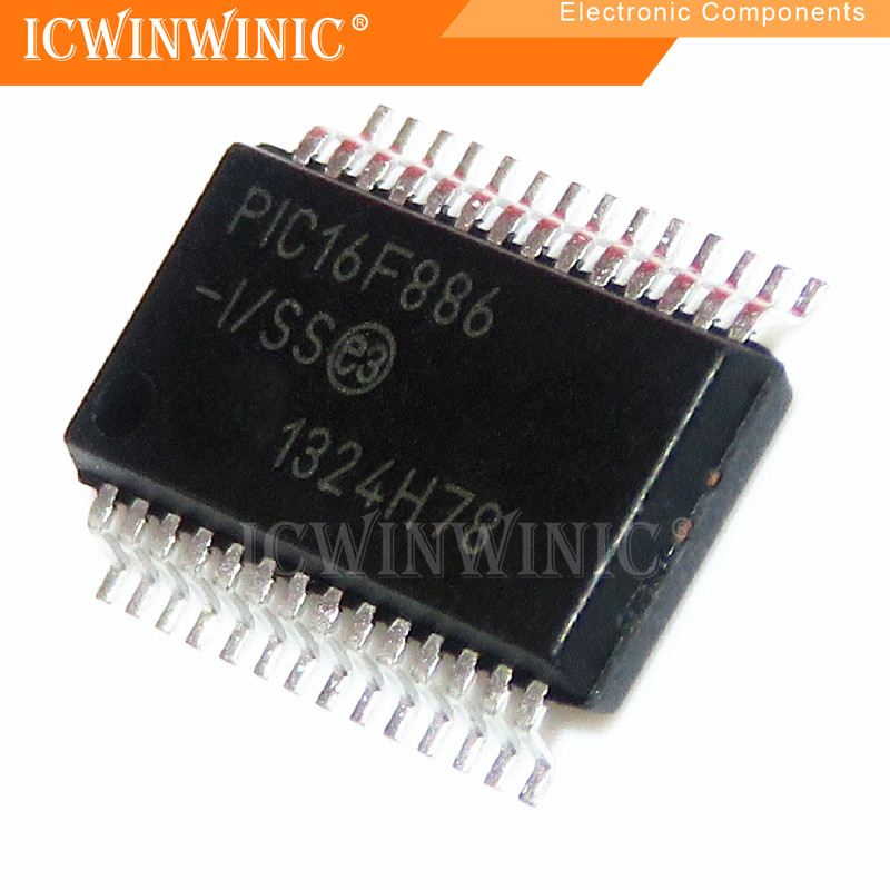 5 ชิ้น PIC16F886-I/SS PIC16F886 SSOP-28 วงจรรวม IC