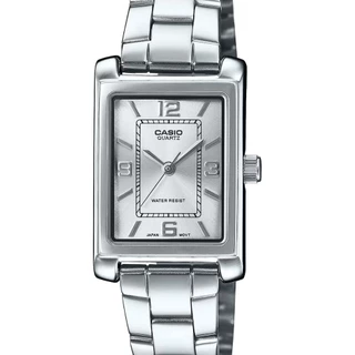 CASIO นาฬิกาข้อมือ CASIO รุ่น LTP-1234DD-7ADF สายสเตนเลสสตีล สีเงิน